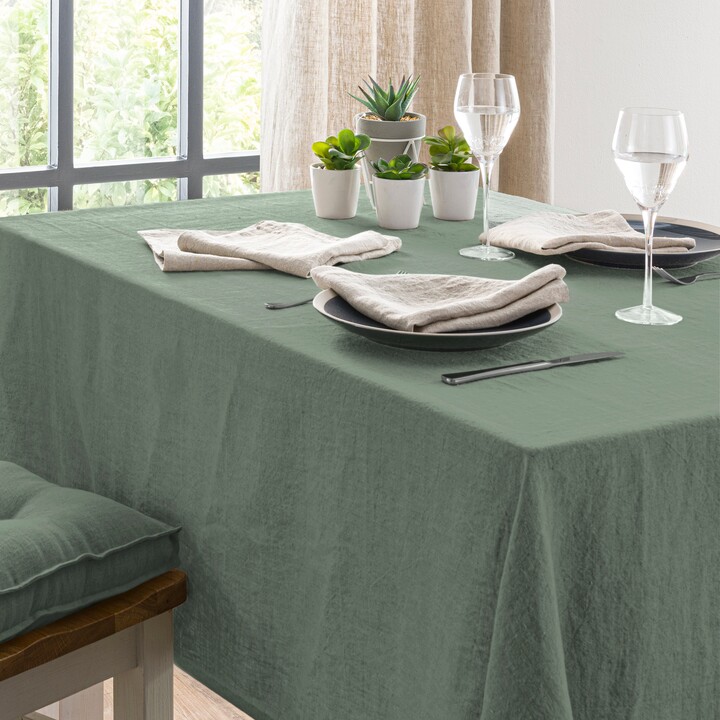 Dunelm Cartmel Linen Tablecloth Lilypad ShopStyle