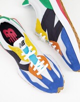 Thumbnail for your product : New Balance 327 trainers in white multi