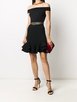 Thumbnail for your product : Alexander McQueen Off-Shoulder Ribbed-Knit Dress
