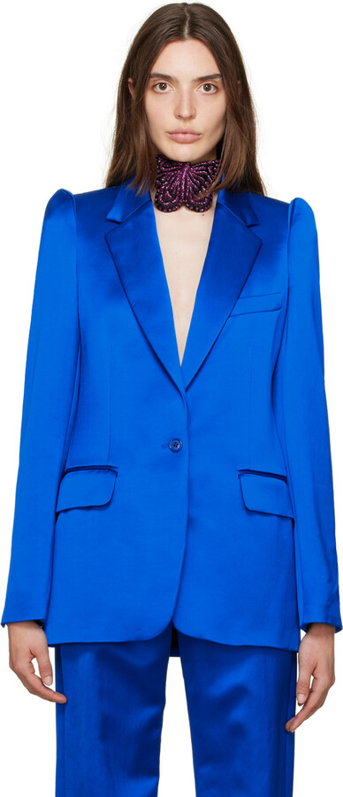At afsløre du er Claire Dries Van Noten Women's Blue Blazers | ShopStyle