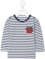 Thumbnail for your product : Familiar apple patch striped T-shirt