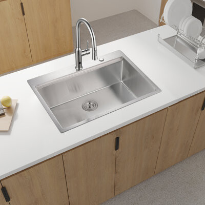 SnugglySolace Stainless Steel Kitchen Sink 33X22x10\
