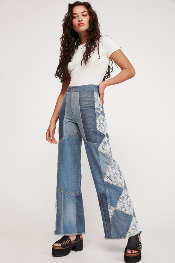 free people patch jeans