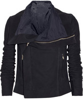 Thumbnail for your product : Rick Owens Blister brushed-leather biker jacket