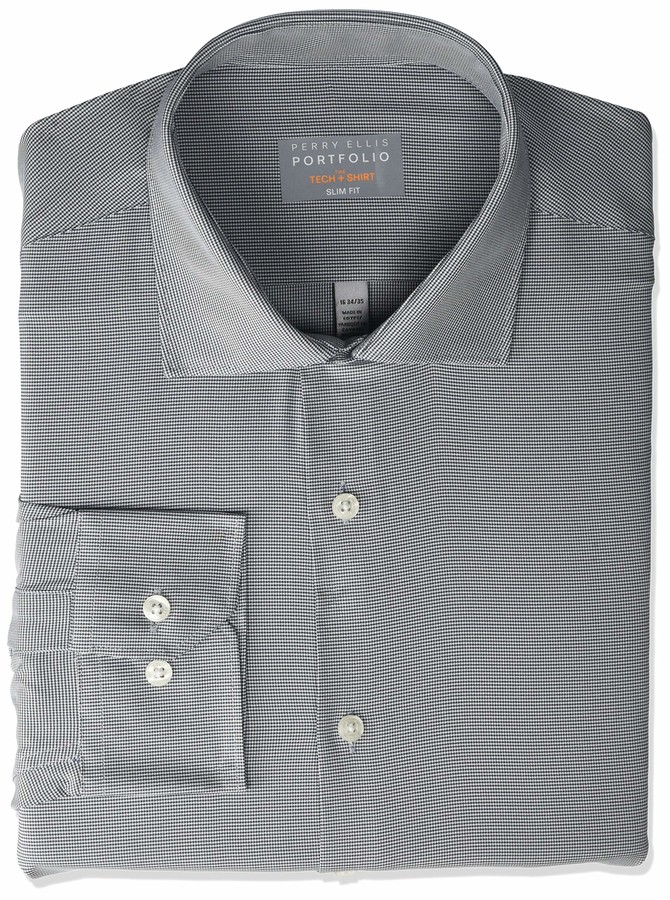 perry ellis slim fit tech shirt
