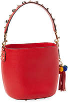 Thumbnail for your product : Dolce & Gabbana Studded Leather Bucket Bag