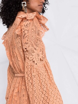 Zimmermann Concert textured lace mini dress