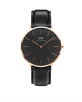 Daniel Wellington Classic Sheffield 40Mm Rg Black Dial Watch