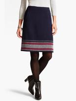 Thumbnail for your product : Talbots Stripe-Border A-Line Skirt