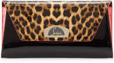 Thumbnail for your product : Christian Louboutin Vero Dodat Flap Patent Clutch Bag, Leopard/Black