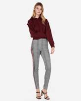 Thumbnail for your product : Express High Waisted Plaid Side Stripe Leggings