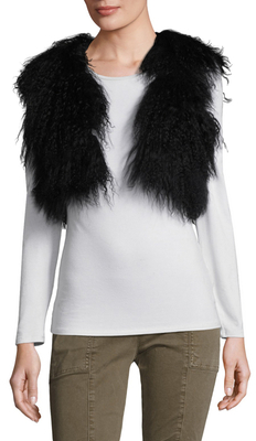 Adrienne Landau Mongolian Lamb Fur Vest