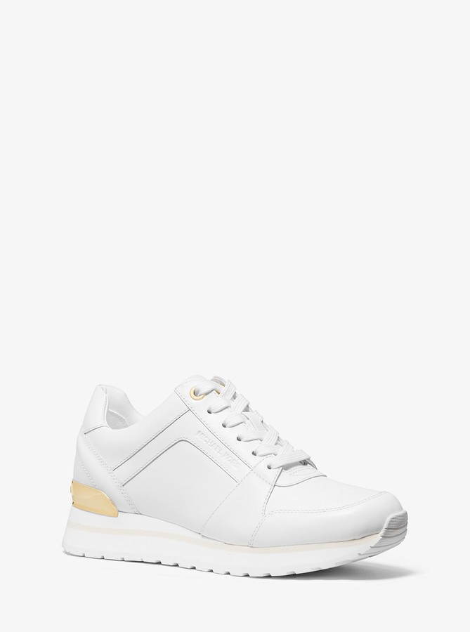 michael kors billie leather trainer