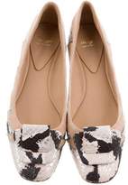 Thumbnail for your product : Bruno Magli Snakeskin Buckle Flats