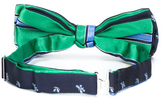 Canali butterfly print bow tie