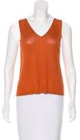 Thumbnail for your product : Eileen Fisher Sleeveless Linen-Blend Top
