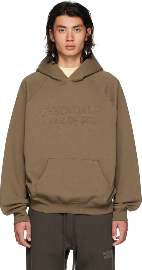 Essentials Brown Raglan Hoodie ShopStyle