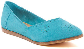 Toms Jutti Perforated Suede Flat