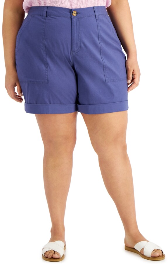 macys plus size shorts