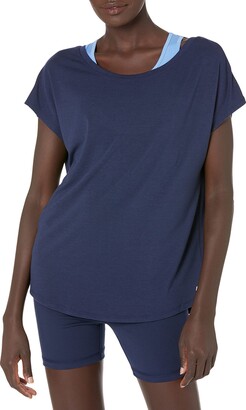 Amazon Essentials Women's Studio Short-Sleeve Lightweight Open-Back T-Shirt