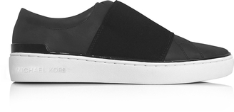 Michael Kors Vaughn Black Leather Slip On Sneakers