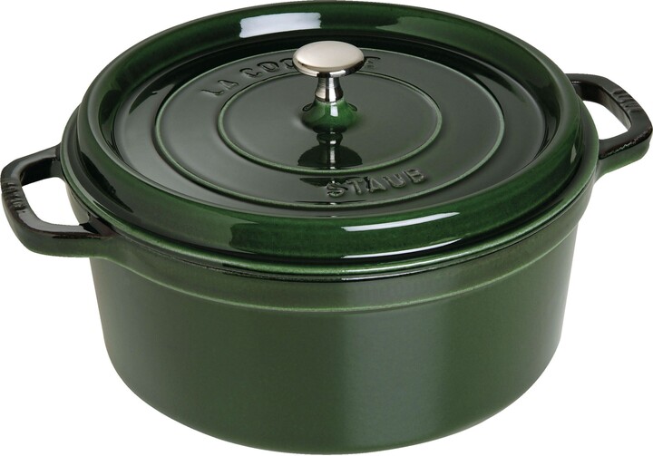 Staub Cast Iron 7 qt, Round, Dutch Oven, Basil