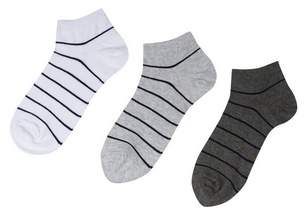 Burton Mens 5 Pack Striped Trainer Liner Socks