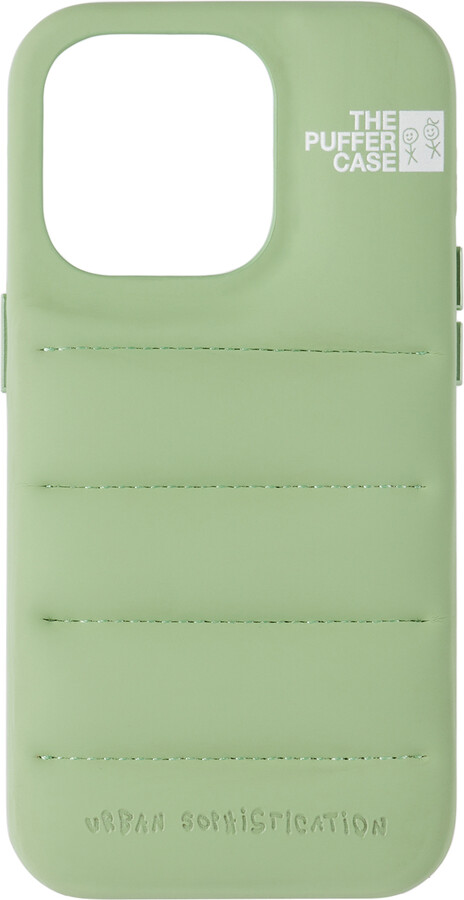 Urban Sophistication Green 'The Puffer' iPhone 14 Pro Case 