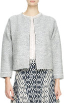 Thumbnail for your product : Derek Lam 10 Crosby Rounded Tweed Zip Jacket