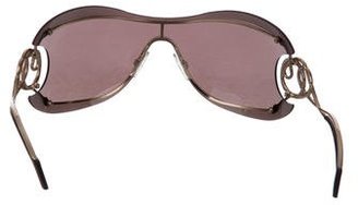 Roberto Cavalli Logo-Embellished Shield Sunglasses