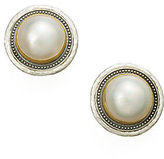 Thumbnail for your product : Gurhan White Mabe Pearl & Sterling Silver Button Earrings