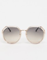Thumbnail for your product : Jeepers Peepers round sunglasses in gold