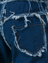Thumbnail for your product : Andrea Crews cuffed straight jeans