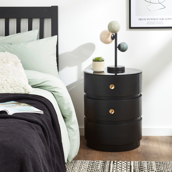 Dunelm Azula 2 Drawer Bedside Table Natural ShopStyle Nightstands