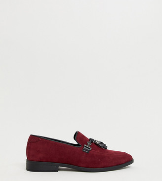burgundy tassel loafers womens