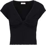 Thumbnail for your product : A.L.C. Sabina Twist-front Ribbed-knit Top