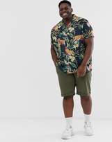Thumbnail for your product : Burton Menswear Big & Tall floral tiger print shirt
