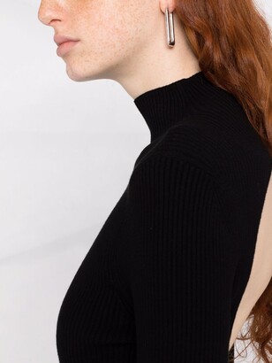 Wandering Cut Out Ribbed Jumper