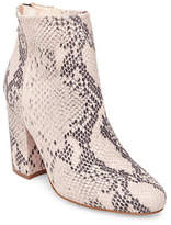 Thumbnail for your product : Steve Madden Star Snakeskin-Print Leather Booties