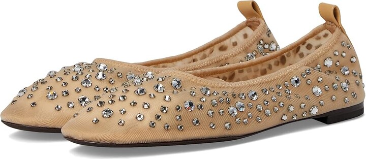 Tory Burch Crystal Ballet Women's Shoes Sheer : 8 M Nylon/Mesh/Leather