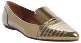 Thumbnail for your product : Rebecca Minkoff bronze leather 'Iva' loafers