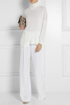 Thumbnail for your product : Stella McCartney Costanza crepe wide-leg pants