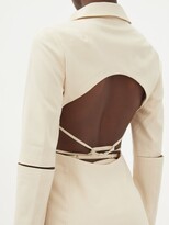 Thumbnail for your product : Jacquemus Melo Cutout Wool-blend Suit Jacket