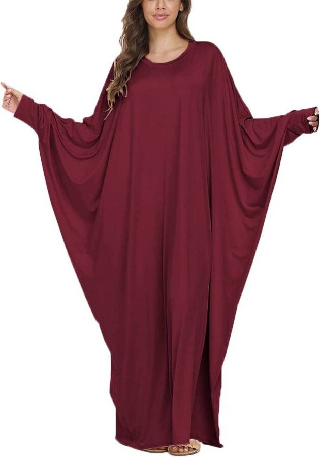 RUNYN Muslim Dresses Islamic Clothing Abaya Dress Islamic Middle East