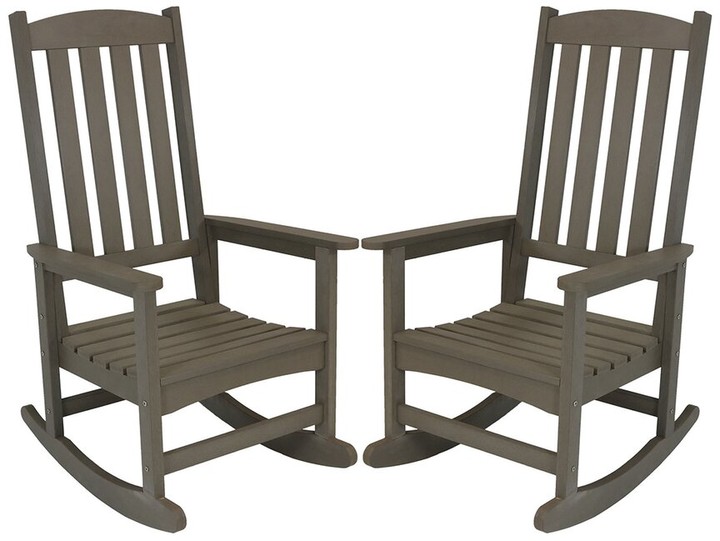 Sunnydaze AllWeather Rocking Chair Set Of 2 ShopStyle Garden Decor