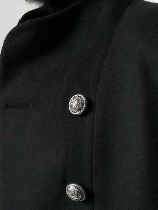 Balmain Double-Breasted Cape Coat