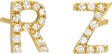 Etsy Diamond Initials Earring Studs | Pair, Diamond Letter