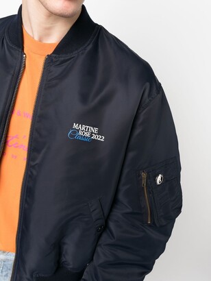 Martine Rose Navy Classic Bomber Jacket Martine Rose Navy Classic