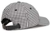 Thumbnail for your product : Rag & Bone Marilyn Leather-trimmed Gingham Woven Baseball Cap