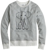 Thumbnail for your product : J.Crew Women's for David Sheldrick Wildlife Trust elephant sweatshirt